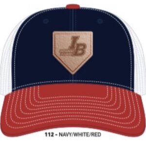 Navy front / White Back - Red Bill - Hat